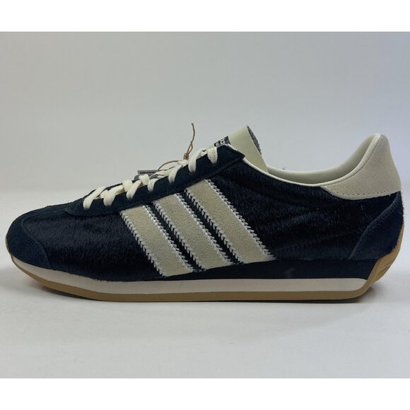 Adidas Originals Country OG Cow Fur Black Womens 10 Shoes Sneakers Low JQ0545 - Picture 6 of 11